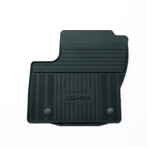 Tepih, spredaj gumiran, črn